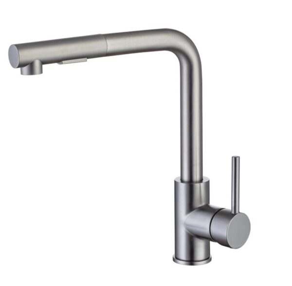 Pull out Sleek and Modern Matte Black Kitchen Faucet for Contemporary Spaces