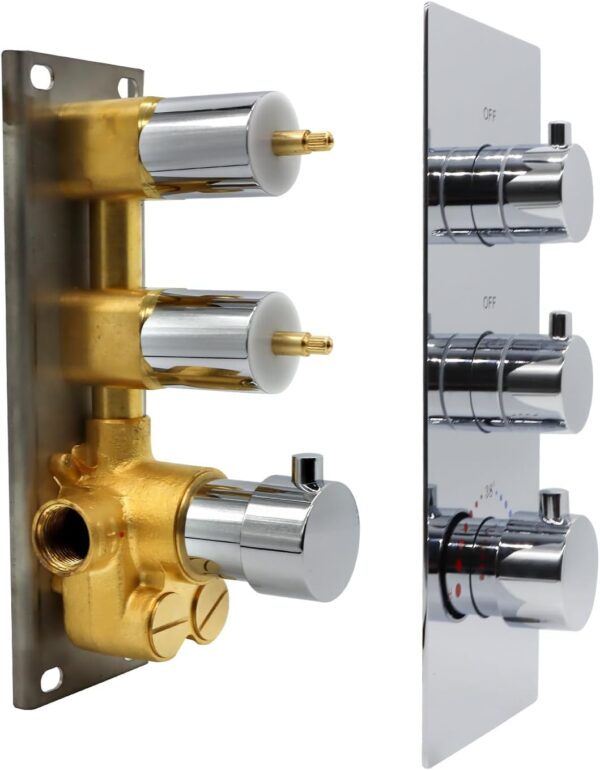 HOMEDEC 2 Functions Shower Valve,Chrome