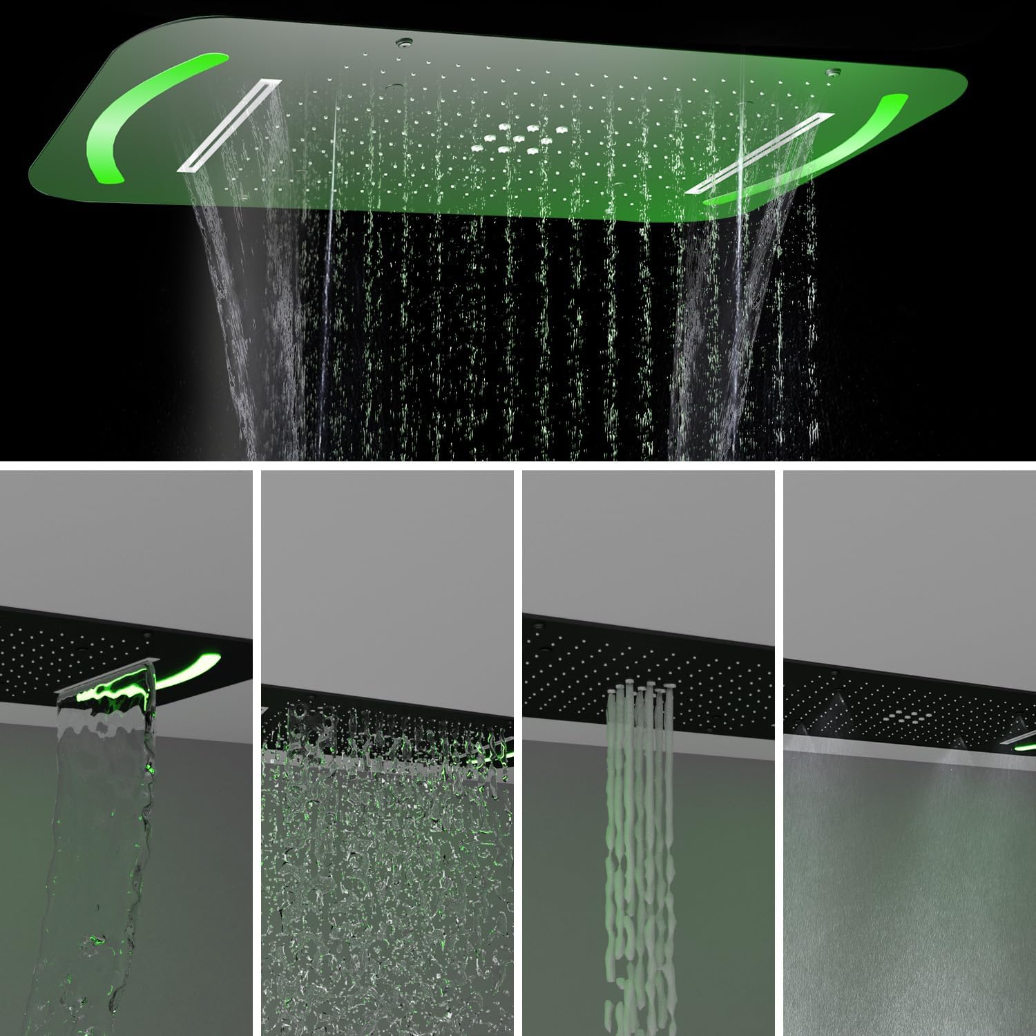Enhance Your Shower Experience with the LED Rainfall Shower System
