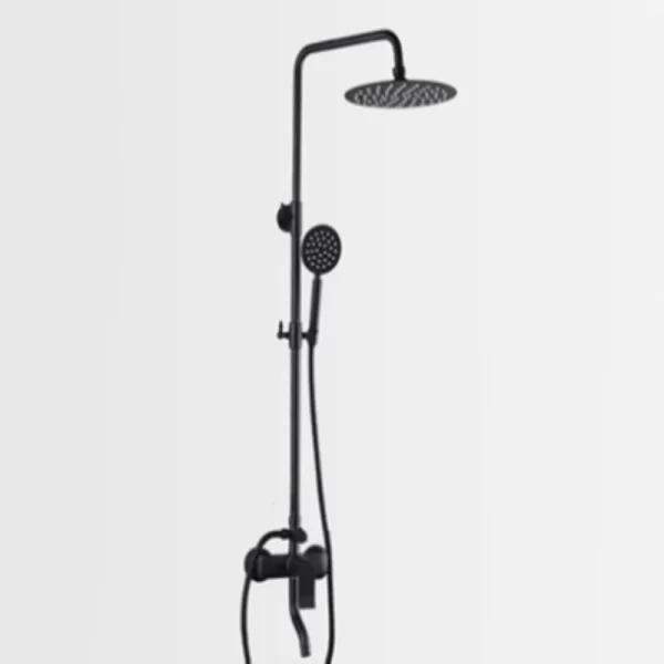 Hot Sale  Brass stainless steel shower faucet top shower head top quality of the shower tap thermostatic system mixer