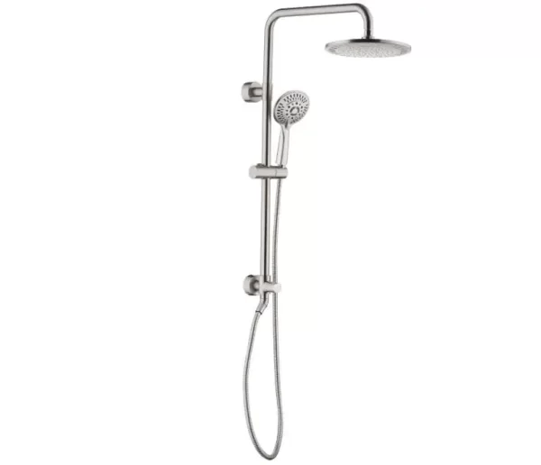 Hot Sale Rain Shower heads system including rainfall shower head and handheld shower head with height adjustable holder