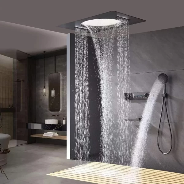 Concealed LED Rain Shower System Set