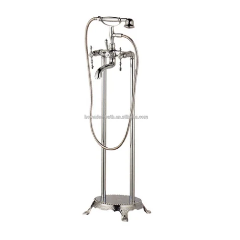 Dual Handles Freestanding Antique Shower Bath Tub Faucet