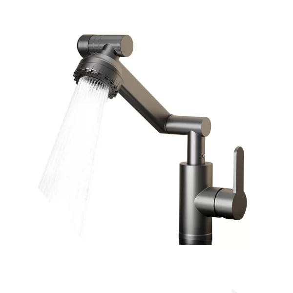 Brass Basin Faucet Mixer with 360° Rotation and Anti-Splash Design