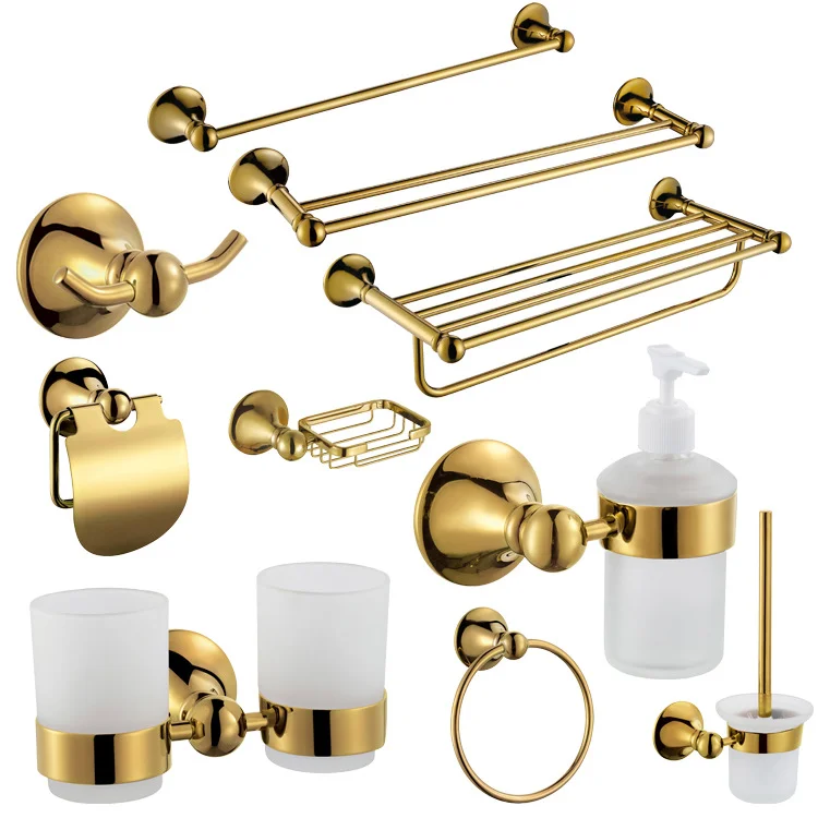 Elevate Your Bathroom with Luxurious Polished Gold Bathroom Accessories