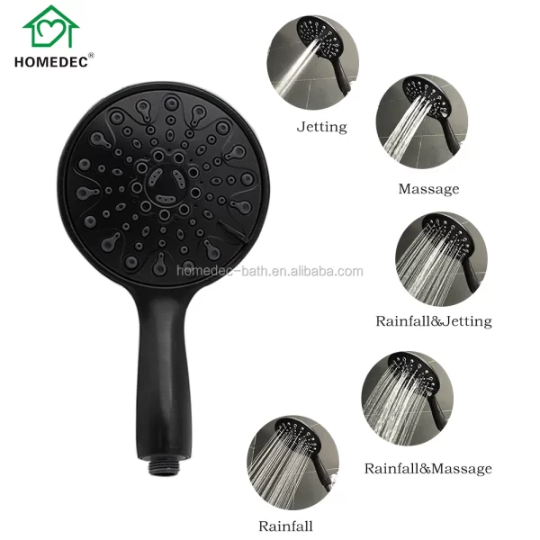 High Quality 6-Way Multifunction Handheld Shower Head, Oil-Rubbed Bronze