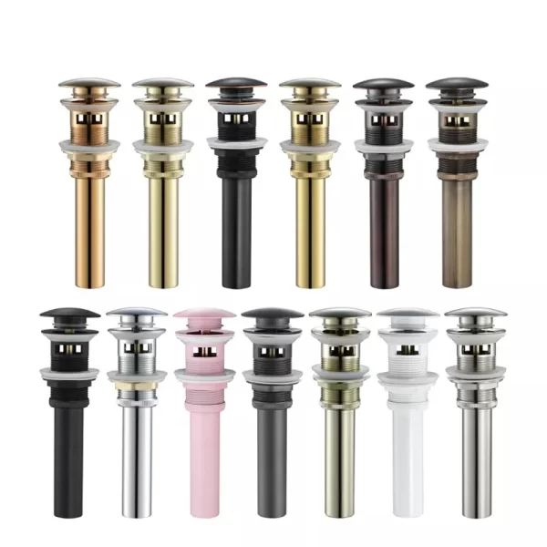 High Quality Basin Sink Pop Up Drain Plugs for Vessel Sink with Overflow