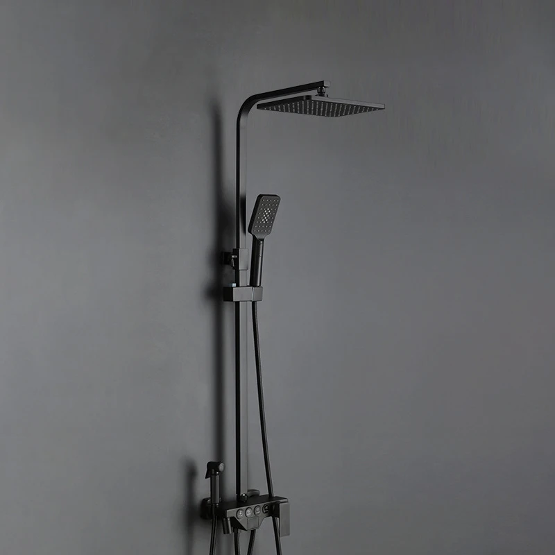 Elevate Your Bathroom with Our Sleek and Modern Exposed Shower Set – Dual Configuration Excellence