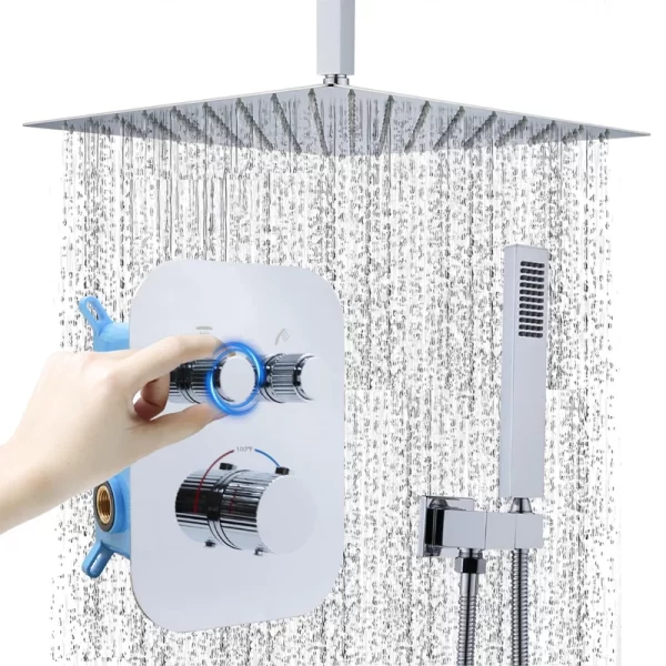 Modern Ceiling Mount Bathroom Shower Set with 5 Years Warranty