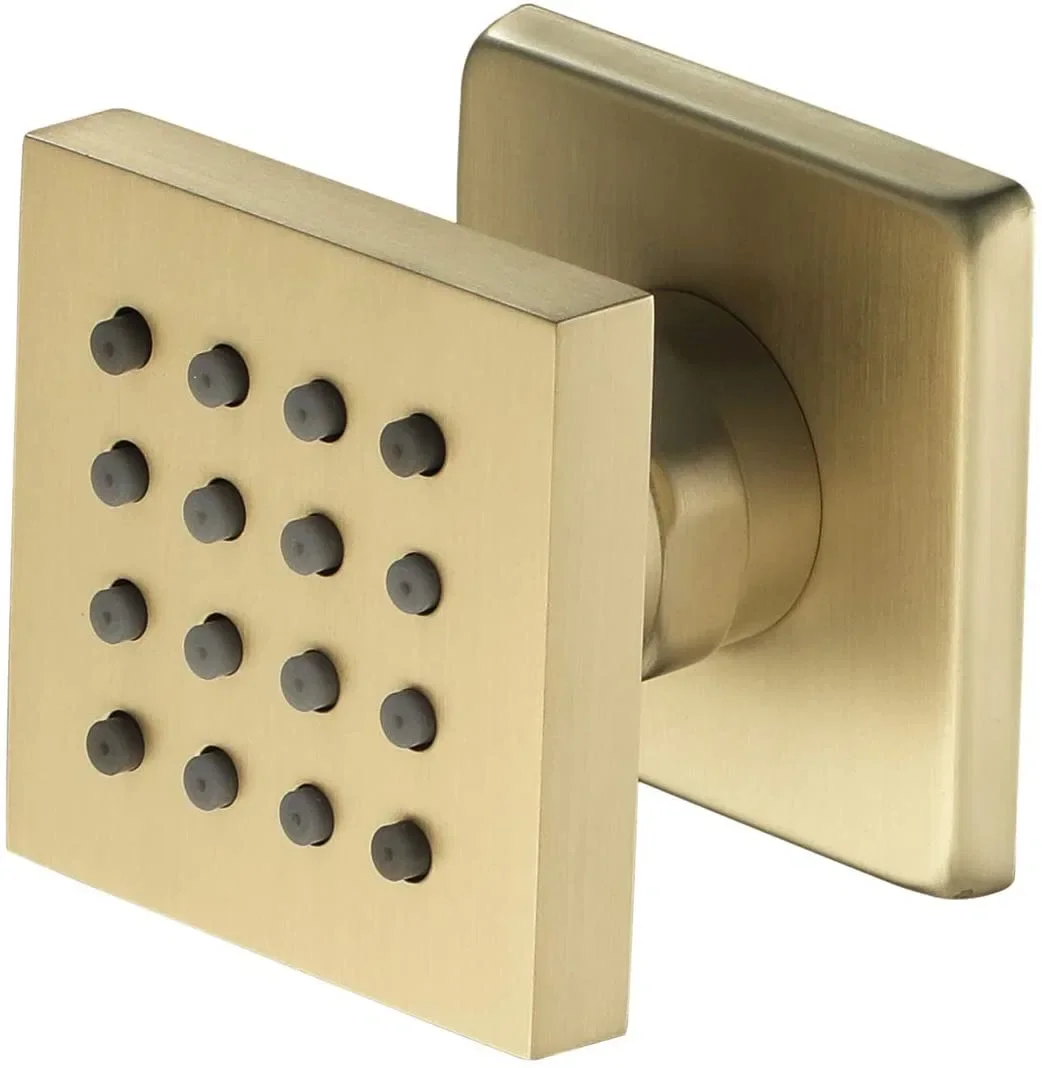 Square Brushed Gold Shower Body Jets: Ultimate Luxury and Functionality