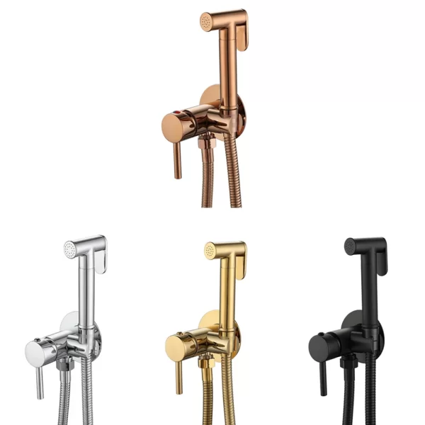 High quality sprayer shattaf toilet attachment bidet sprayer hot and cold mixer bathroom bidet set