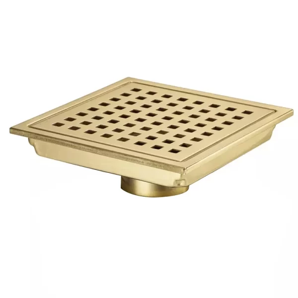 15*15 cm Square Shower Floor Drain For Kitchen Bathroom Large Flow Stainless Steel Floor Drainer