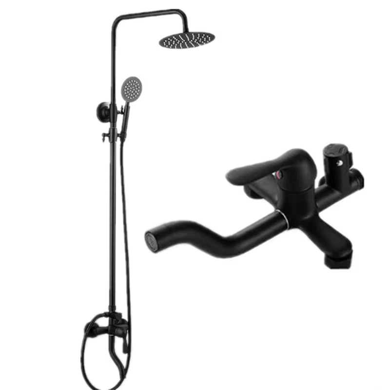Upgrade Your Bathroom with Our Sleek Matte Black Shower System