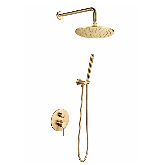 Enhance Your Bathroom with the Deluxe Gold Exposed Shower Set: Style and Functionality Combined