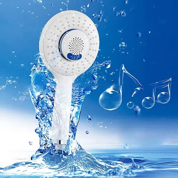 modern bathroom Wireless Music Shower Speaker Hand Shower Head led light with music