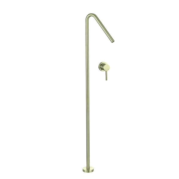 Floor Standing Brushed Gold Mixer Tap