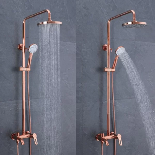 2023 Nordic Copper Exposed Shower Set Mixer