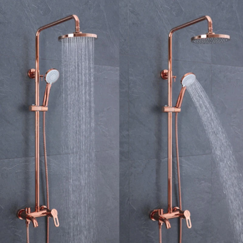 Elevate Your Bathroom with a Luxurious Rose Gold Exposed Shower Set