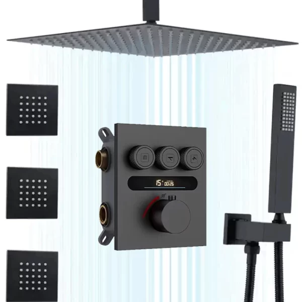 2023 Top Shower System with Temperature Display
