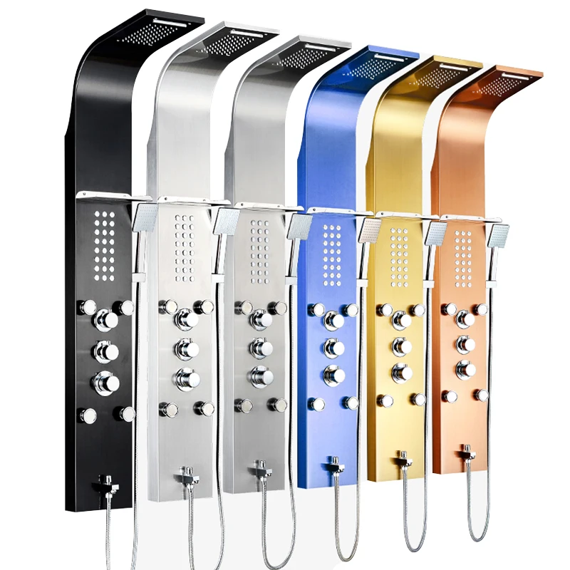 Experience Luxury with the Multifunctional Rainfall Shower Panel System