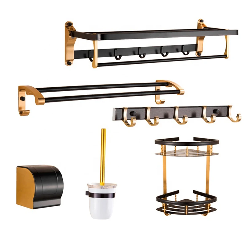 Transform Your Bathroom with Luxurious Black and Gold Bathroom Accessories