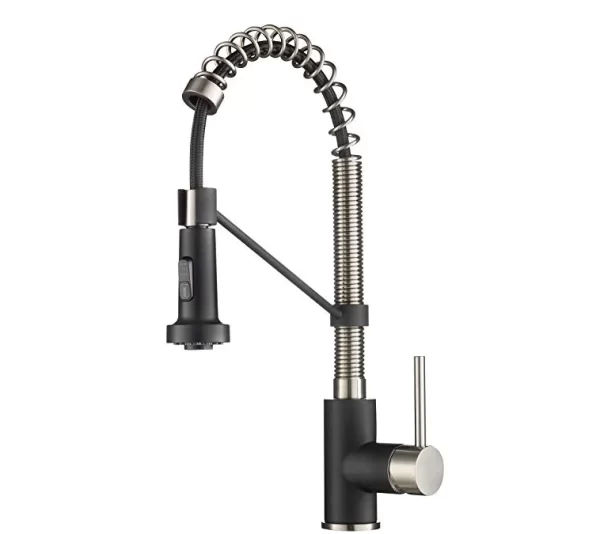 China Brass/Matte Black Flexible Pull Down Kitchen Faucet