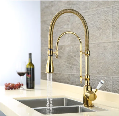 Discover the Elegance of Luxe Gold Kitchen Faucets