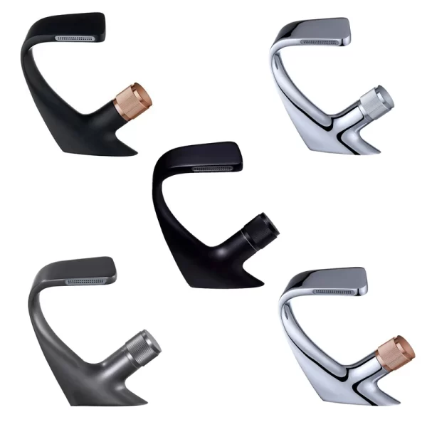 Modern Chrome Nickel Black Basin Faucet for Vanity Sink