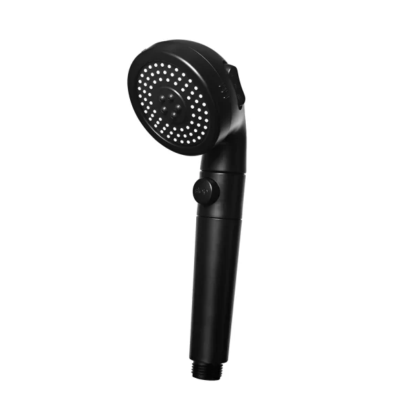 Water-Saving ABS Plastic Matte Black Shower Head with Vitamin C Filter