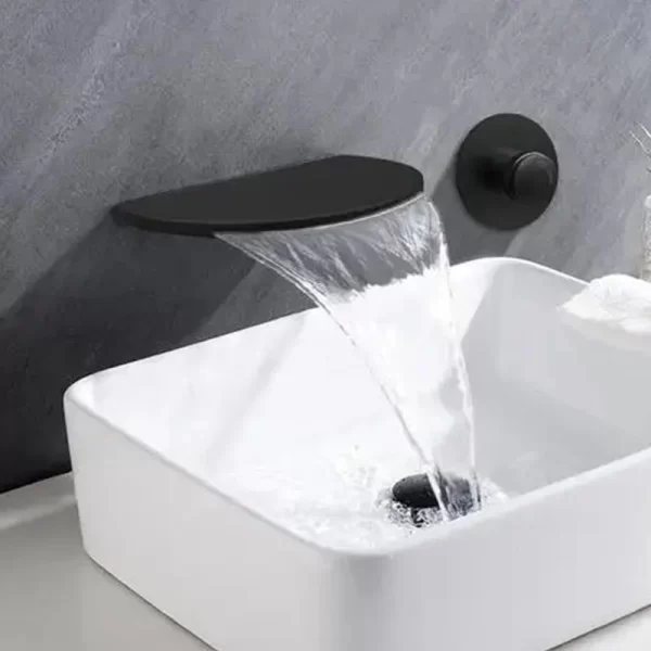Wall Mounted Wash Basin Waterfall Faucet