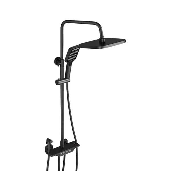 Thermostatic Brass Starry Sky Shower Set - Four Functions for Modern Bathrooms