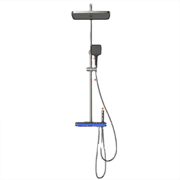 Gun Grey Intelligent Bathroom Shower Set