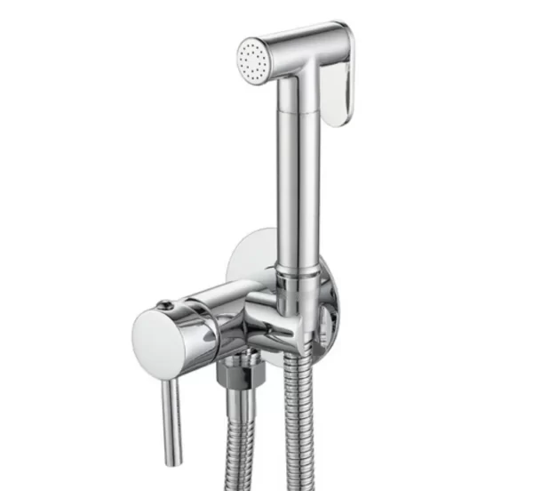 Chrome Brass Bidet Sprayer - Handheld Toilet Water Spray