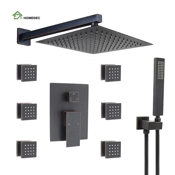 12Inch Rain Mixer Wall Mounted Shower System
